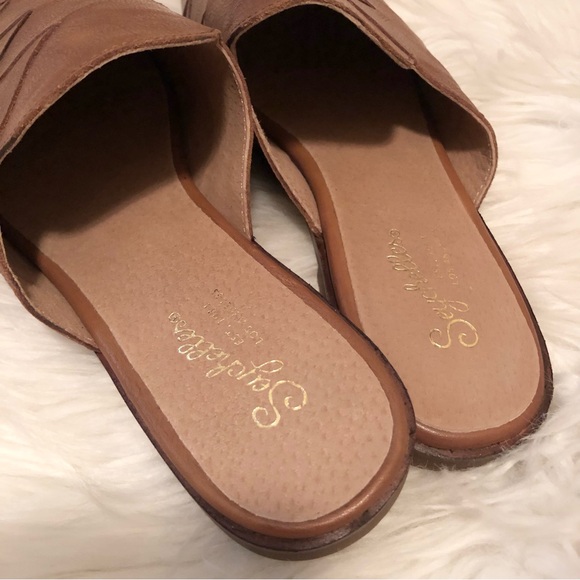 New Seychelles x Anthropologie To Die For Leather Mule Flats - Picture 4 of 7
